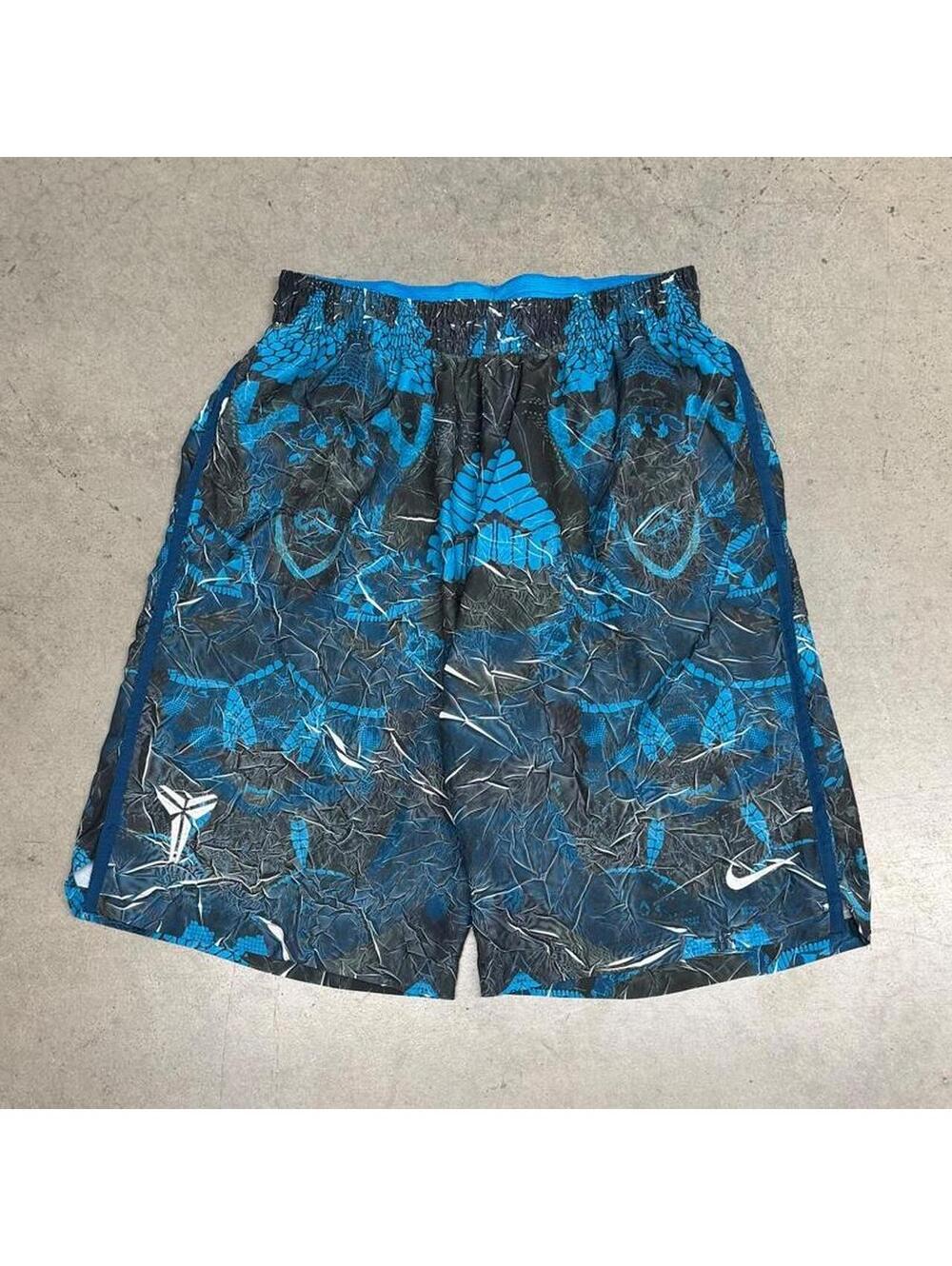 Nike Kobe Shorts Mens Medium Blue Mamba Mentality Emerge Hyper Elite Snake EUC